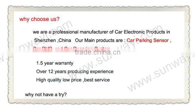 Rearview mirror parking sensor with camera and LED screen