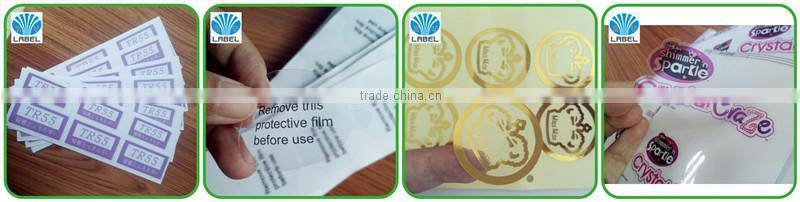 Fancy label for cosmetic, eco-friendly cosmetic label, self adhesive cosmetic label