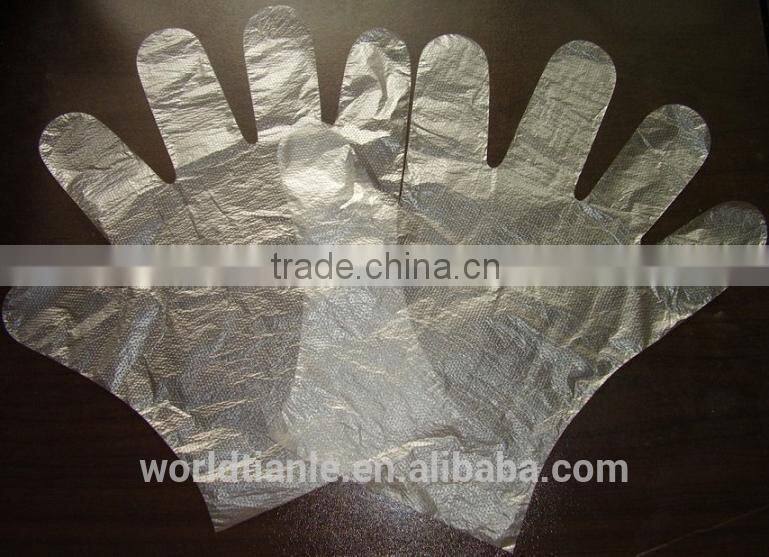 Clear PE disposable plastic gloves for household and restaurant,disposable PE glove