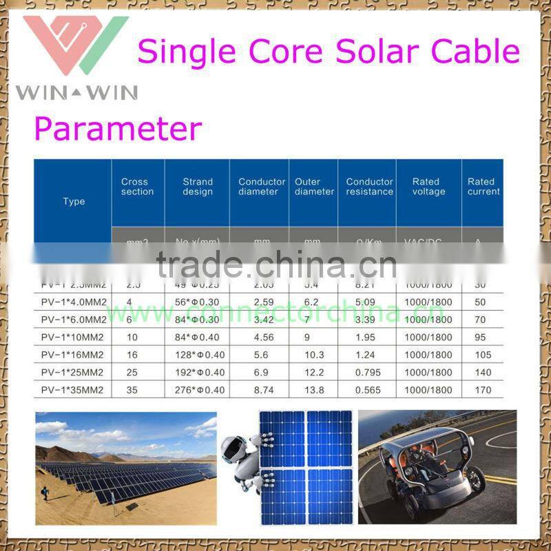 TUV Approval Single Core PV Solar Cable 007