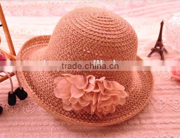 Best price Crazy Selling women raffia panama straw hat