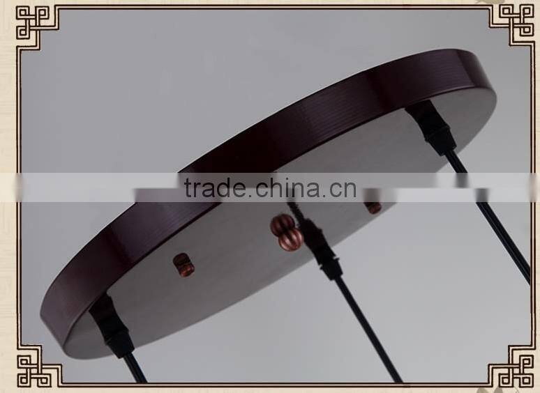 Asian E27 LED Vintage Pendant Light 3 Head Lamp Hanging Chinese Ceramic Loft Coffee Bar Restaurant Kitchen Lights