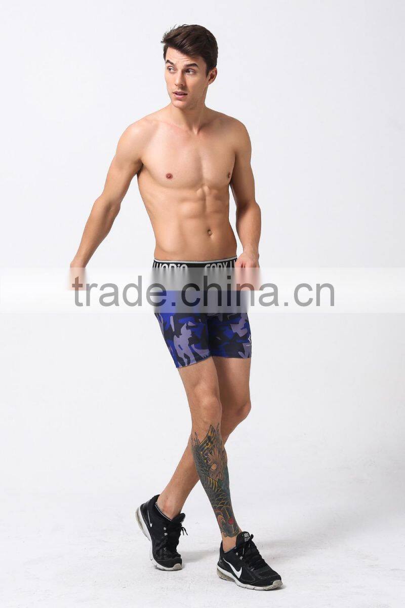 High Elastic Camo Mens compression Shorts Base Layer Sports Fitness Running Soccer Football Shorts