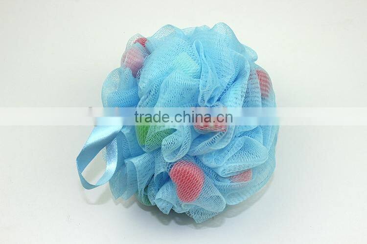 Mesh bath soap dispensing sponge with low price