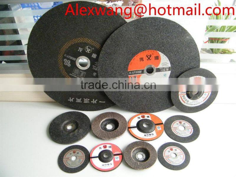 Hot sales macallister power tools spare parts resin bonded cutting disk 14 inch