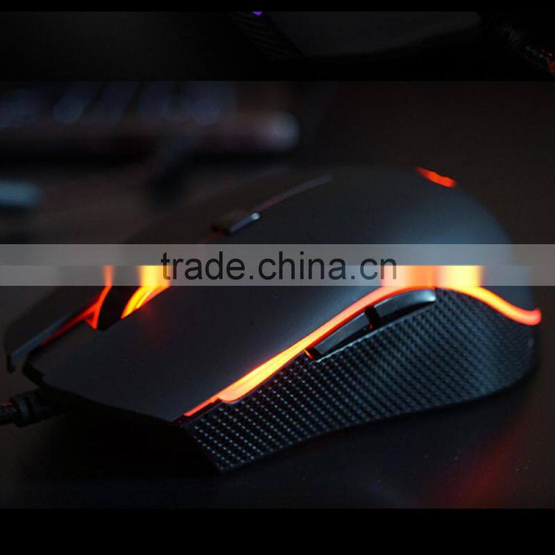 V40-4000DPI Optical Programmable Wired Gaming Mouse for PC/Laptop/Desktop, LED Colors, 6 Buttons