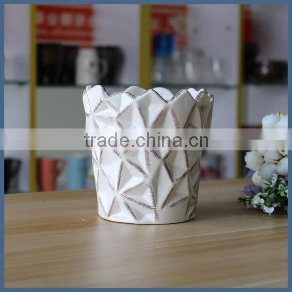 Eco-friendly dolomite ceramic flower pots wholesale