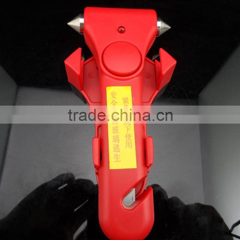 3 in 1 Car safety hammer with alarm and LED light