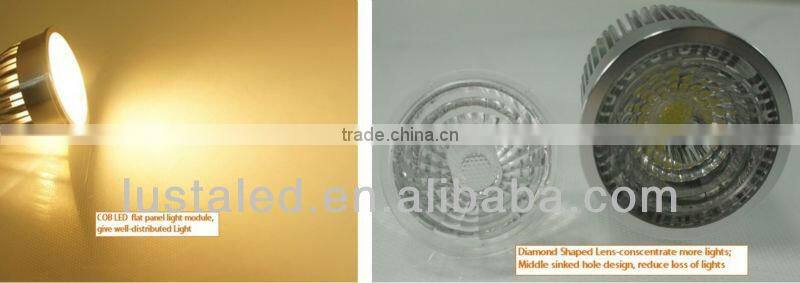 Spotlight COB LED 9W, Anti-glare Lens Design, 90-100lm/W, 3 Years Warranty,GU10 LED 9 Watt