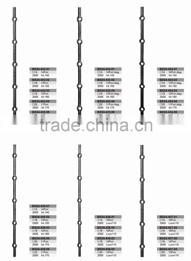 Wrought Iron Hole Bars Round Hole