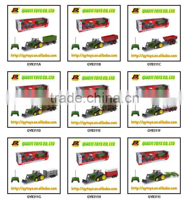 HOT!1:28 6CH RC Plastic Farm Toy Tractors with good quality and licensed