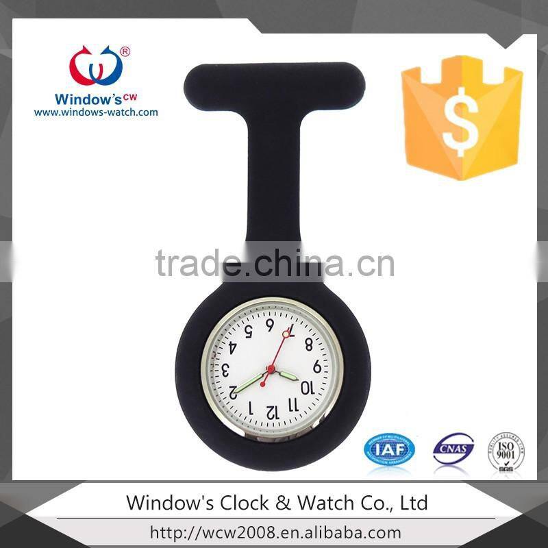 T shape silicone watch brooch nurse watch