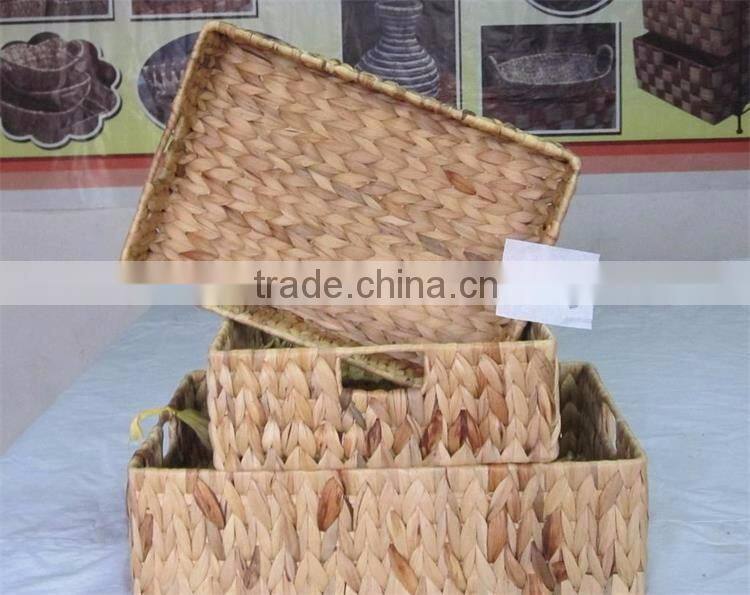 Classics Hand-Woven Water Hyacinth Storage Baskets