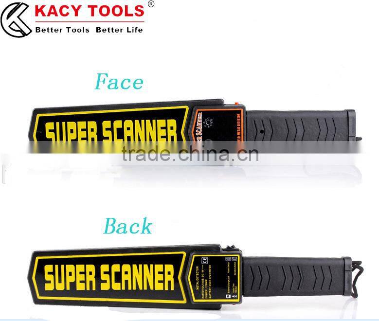 high sensitivity hand held metal detector super scanner