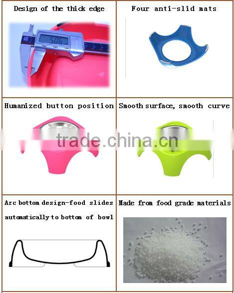 Medium-sized PP+Stainless steel Single Bowl-dog bowl & cat bowl & plastic bowl