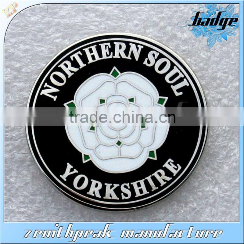 New products metal square name lapel pin/silver name pins/cheaper name lapel pin badge