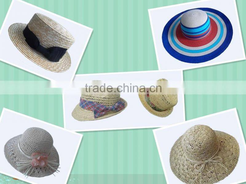2016 new Fashion Summer Style Brim starw hats Lady Beach Surf starw hats