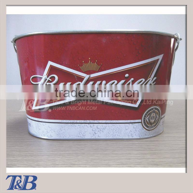 Latest wooden handle with opener 10QT Ice Bucket