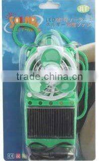 2015 hottest led light solar camping fans with moble charger function