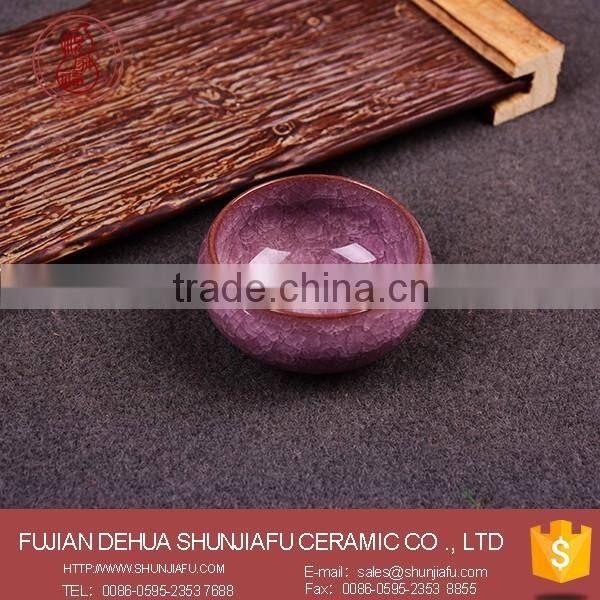 Dark Bule Ceramic Ice Crack Glaze Cups, Bulk Tea Cups Wholesale