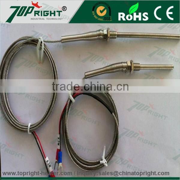 conductor material Iron- Constantan J TYPE THERMOCOUPLE
