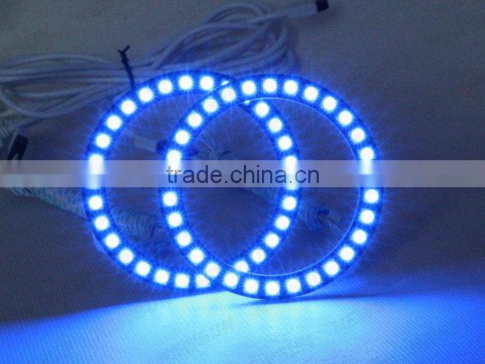 Colorful Change 80mm led rgb angel eyes RGB Multi-Color LED 5050SMD Headlight for all car motors LED Angel Eyes Kits SMD