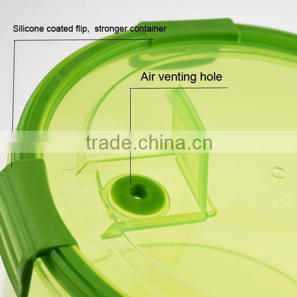 silicone co-injected airtight waterproof lids container(Round)