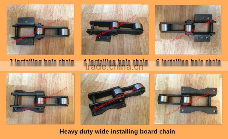 High Quality Durable Swamp Buggy Excavator Steel Chains and Track Shoes , Floating Excavator Chains , MAXWAY Machine Company