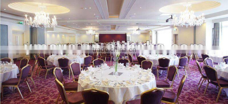 Wood top banquet table foldable round restaurant tables from china supplier