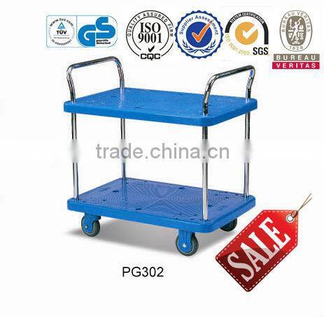 Plastic Platform Hand Truck With Chromed Tubular Handles PG Series