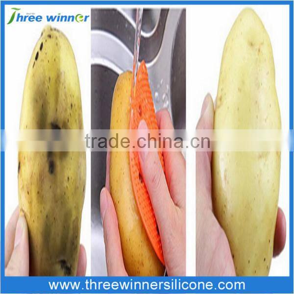 Kitchenware Tools Fruit Silicone Washing Brush