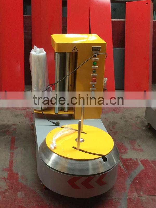 shunyi brand package wrapping machine, POF film wrapper use for luggage and small box