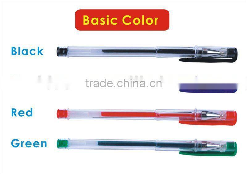 Glitter Color Hot Sale Gel Pen/color gel ink pen