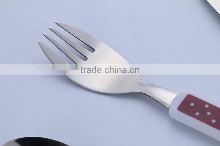 stainless steel children knife fork spoon set