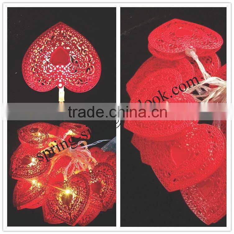 Christmas indoor and outdoor LED peach heart string light for Festival decoretion
