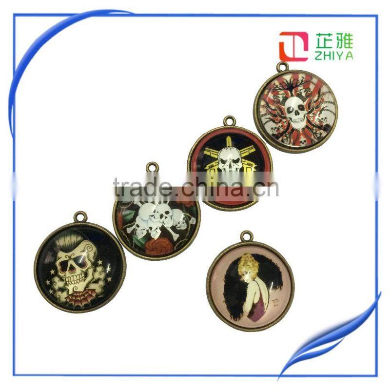 2015 zhiya yiwu jewelry factory diy glass cabochon for accesorios de mujer