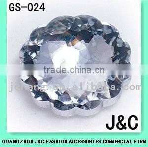 crystal decorative glass stone for shoes ornament