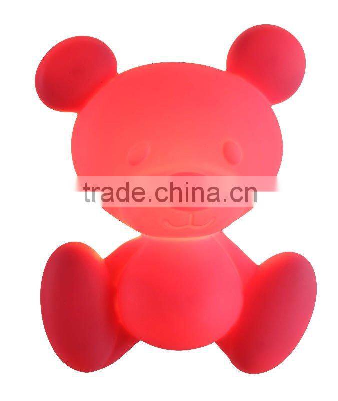 bear shape plastic material decorative craft wall lamp