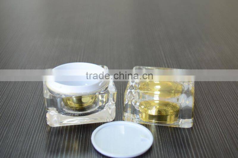 china supplier cosmetic jars small quantity luxury acrylic jar