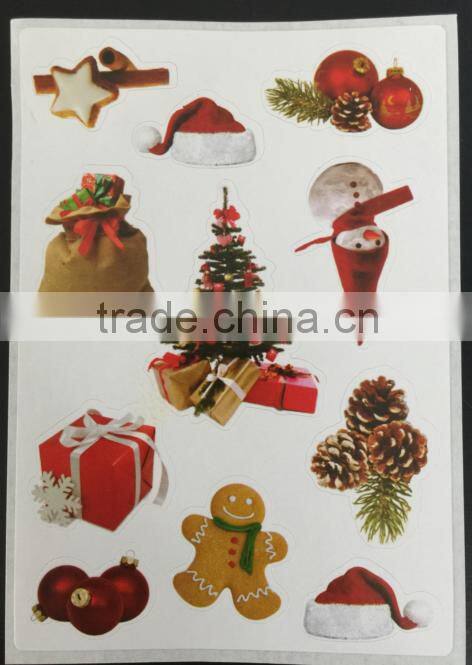 Christmas paper sticker for kids