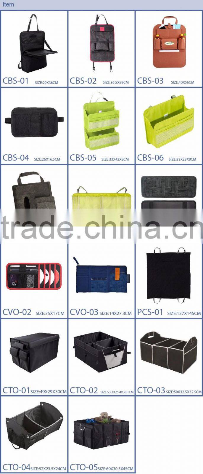 Multi-Pockets Secure Backseat Organizer, Business Travel Laptop Iphone Car Backseat Organizer