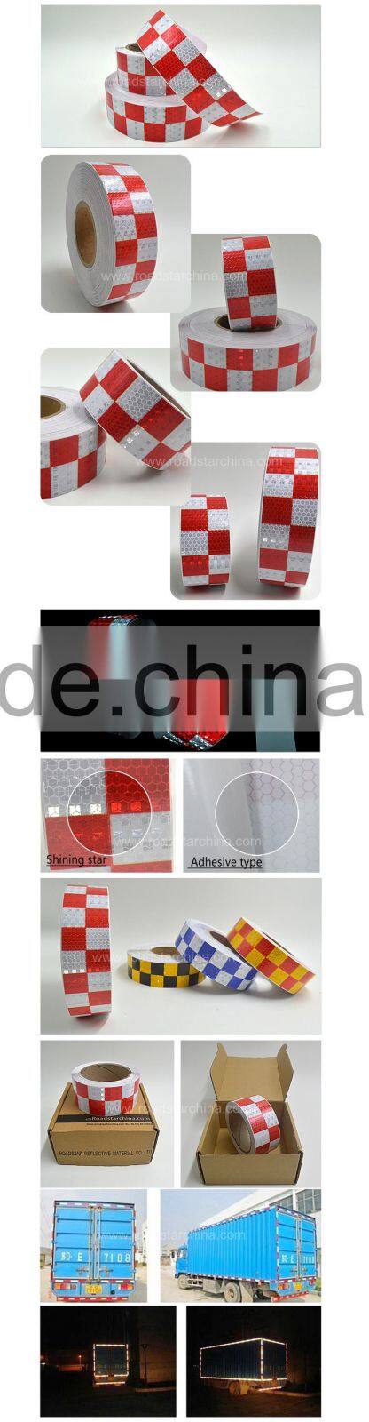 high visibility checkered reflective tape for tuck