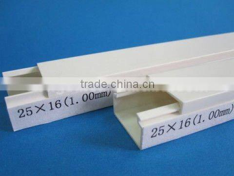 New type high strength pvc cable trunking size 20x10mm, 25x16mm