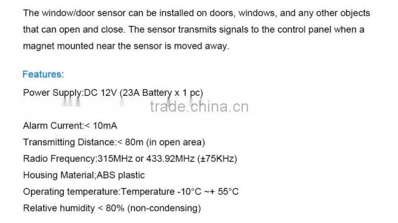 Remote control smart Wifi alarm system control by App home security alarm system