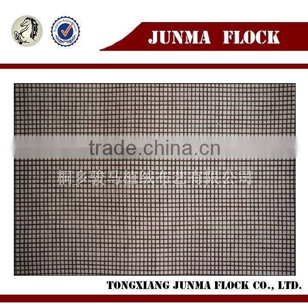 Rose taupe mesh type China flock textile hawaiian print fabric