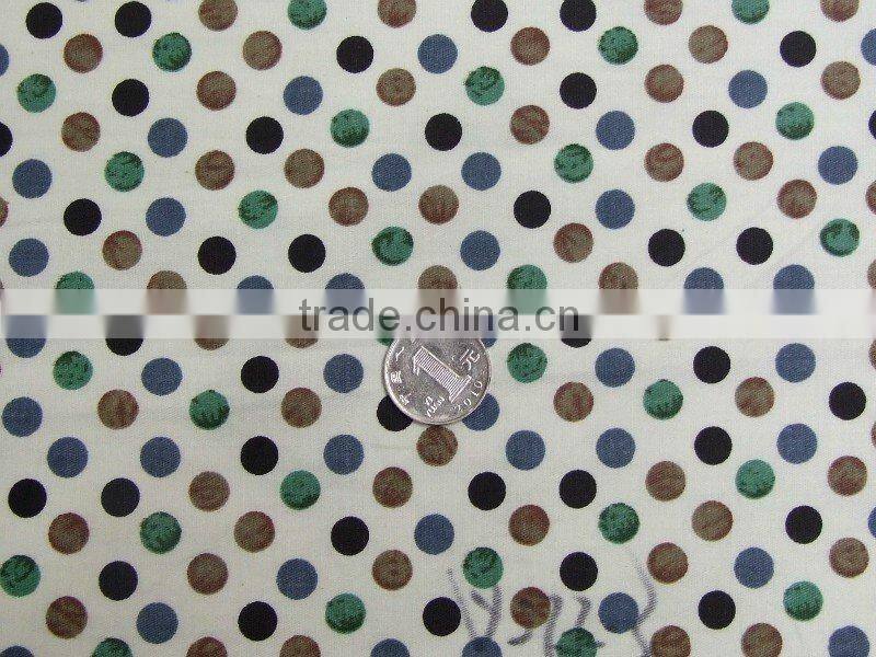 2014 Hot Sale Dot Printed Fabric Cotton Printed Fabric