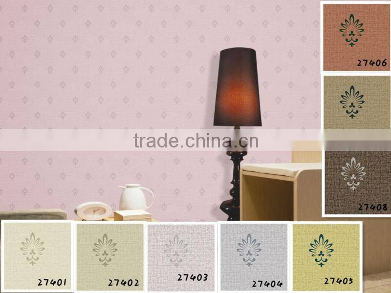 All kinds of colors Vinyl PVC wall paper and covering ES27303(self adhesive)