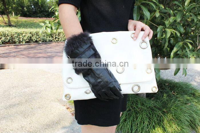 2015 new season special and fashion competive price fur leather gloves