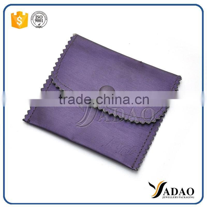 button closure velvet packaging ring pouch