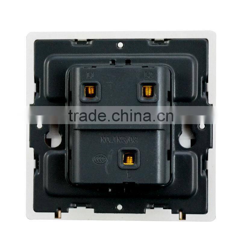 new design brushed golden wall switch and socket 10A 250V